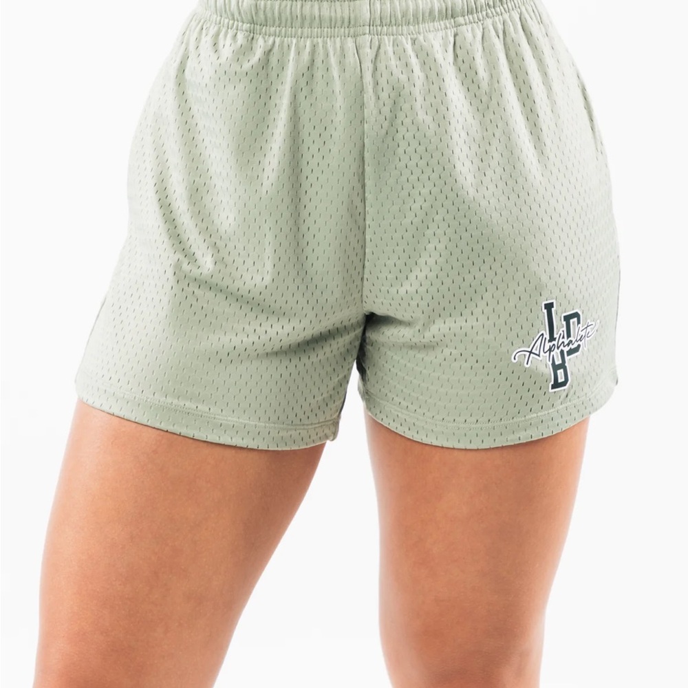 Olive Green & Black Athletic Women's Shorts